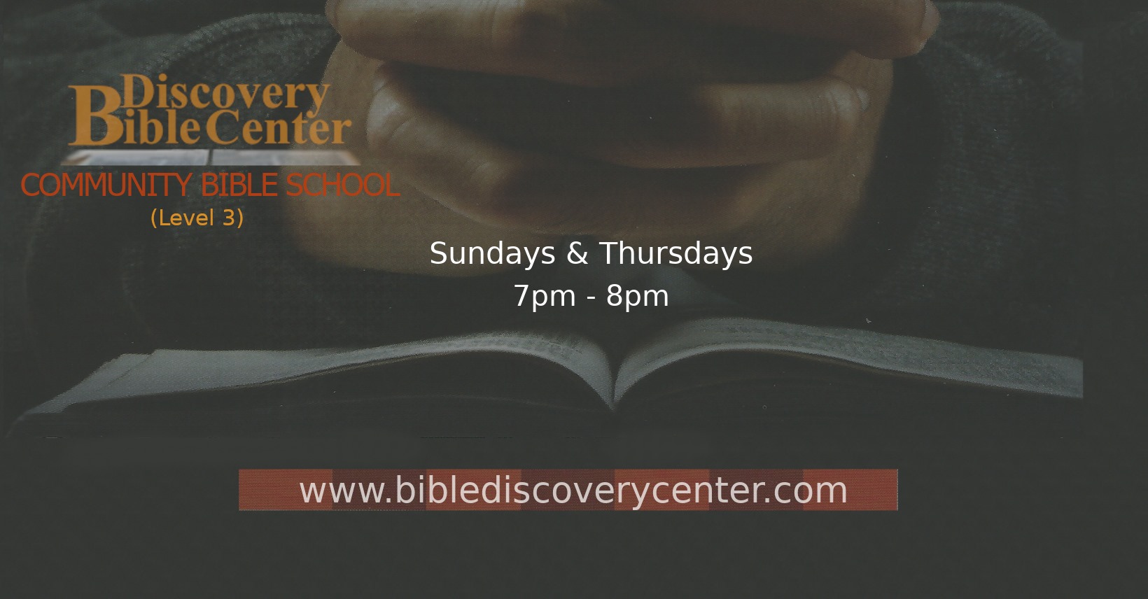 Bible Discovery Center Community Bible School, Level 3