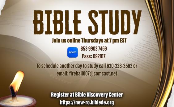 New Rochelle Bible Study Flyer